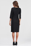 Платье-футляр с отложным воротником черного цвета 2 - интернет-магазин Natali Bolgar