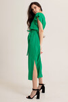 Платье изумрудного цвета с рукавами-крылышками 1 - интернет-магазин Natali Bolgar