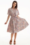 Платье-рубашка с абстрактным принтом  - интернет-магазин Natali Bolgar
