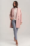 Двубортное пальто пудрового цвета 1 - интернет-магазин Natali Bolgar