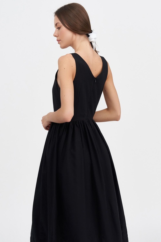 Платье-миди с вышивкой  4 - интернет-магазин Natali Bolgar
