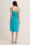 Платье на бретелях голубого цвета 4 - интернет-магазин Natali Bolgar