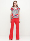 Широкие брюки красного цвета - интернет-магазин Natali Bolgar