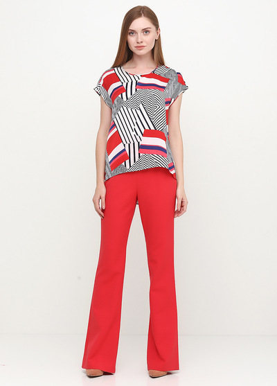 Широкие брюки красного цвета  – Natali Bolgar