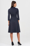 Платье темно-синего цвета с драпировкой 2 - интернет-магазин Natali Bolgar