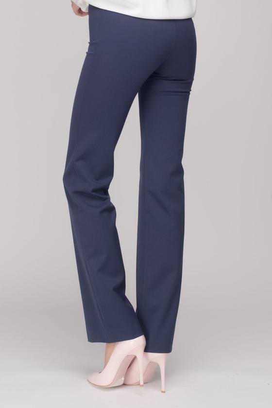 Прямые брюки синего цвета 2 - интернет-магазин Natali Bolgar