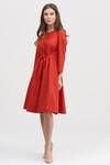 Платье А-силуэта красного цвета 3 - интернет-магазин Natali Bolgar
