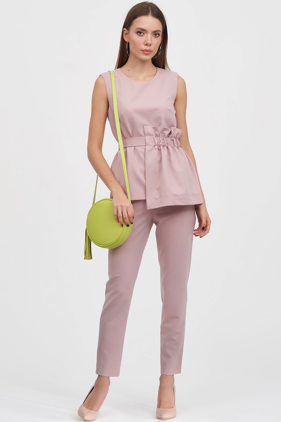 Укороченные брюки пудрового цвета 5 - интернет-магазин Natali Bolgar