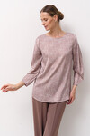 Блуза зі штучного шовку кольору пудри 5 - интернет-магазин Natali Bolgar