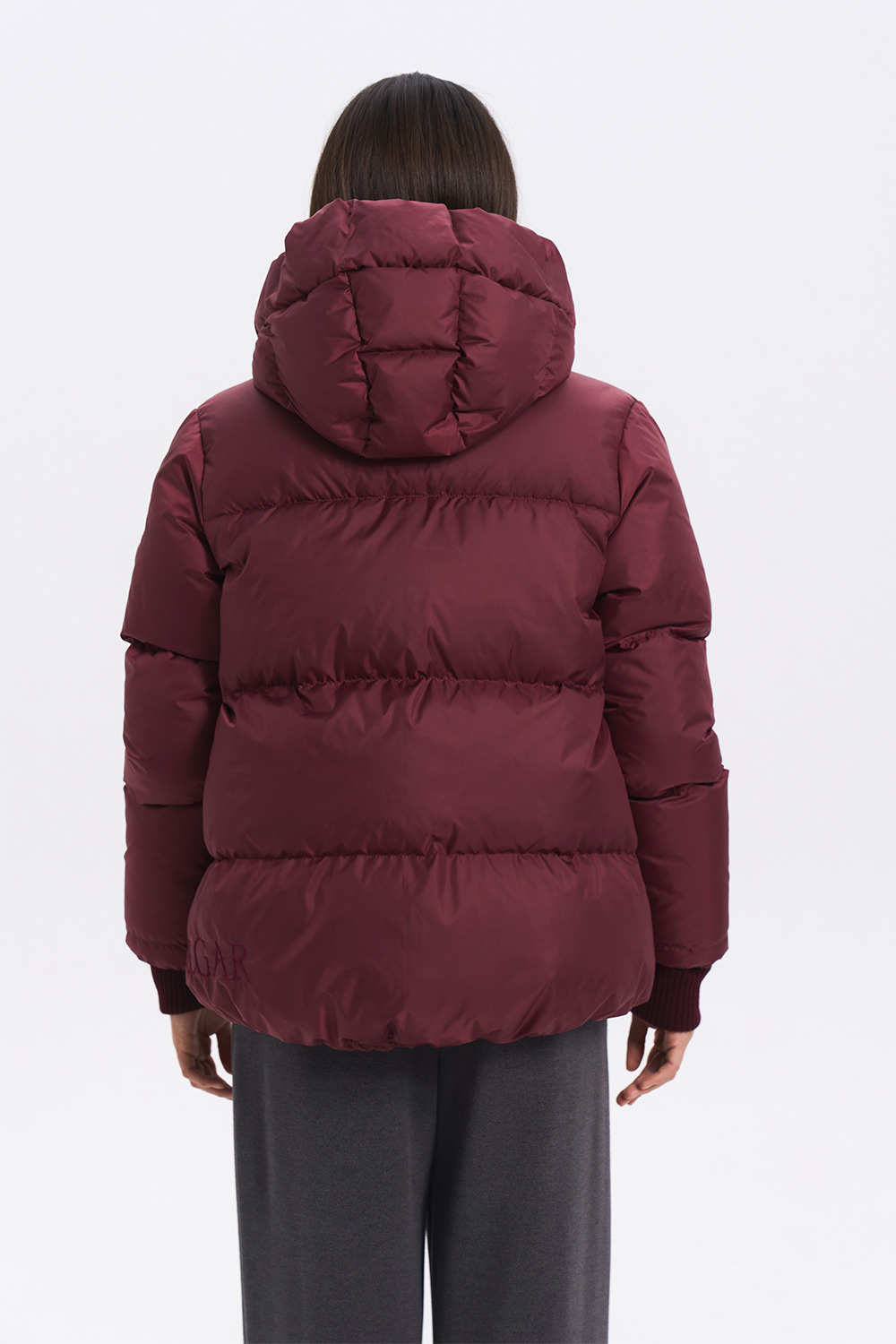 Чорна пухова куртка premium oversize 4