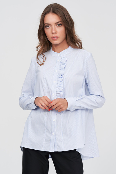 Асимметричная рубашка в полоску  – Natali Bolgar