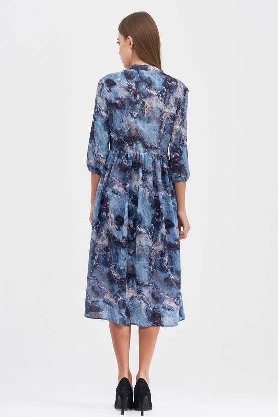 Платье с абстрактным принтом 1 - интернет-магазин Natali Bolgar