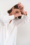 Белая блуза с поясом 4 - интернет-магазин Natali Bolgar