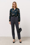 Блуза у квітковий принт зі штучного шовку 1 - интернет-магазин Natali Bolgar