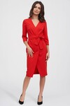 Платье красного цвета на запах - интернет-магазин Natali Bolgar