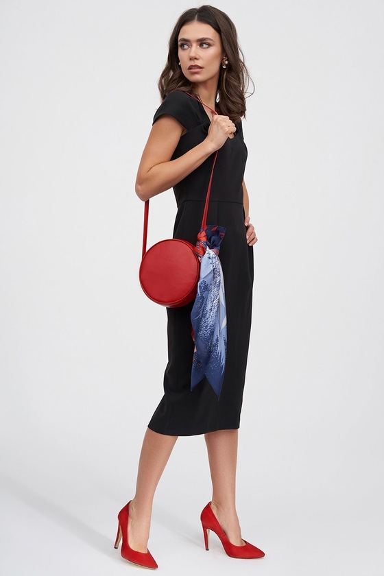 Платье-футляр с глубоким декольте черного цвета 3 - интернет-магазин Natali Bolgar