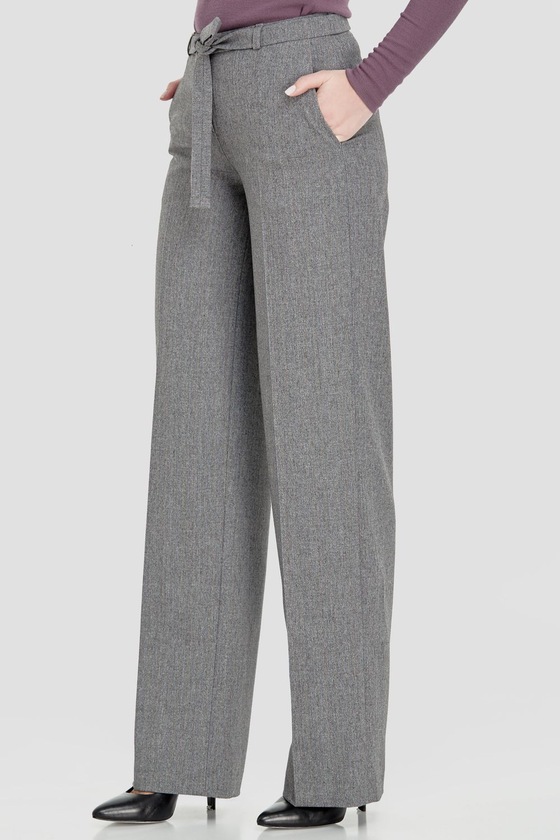 Широкие брюки с текстильным поясом 1 - интернет-магазин Natali Bolgar