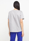 Блуза білого кольору з орнаментом 1 - интернет-магазин Natali Bolgar