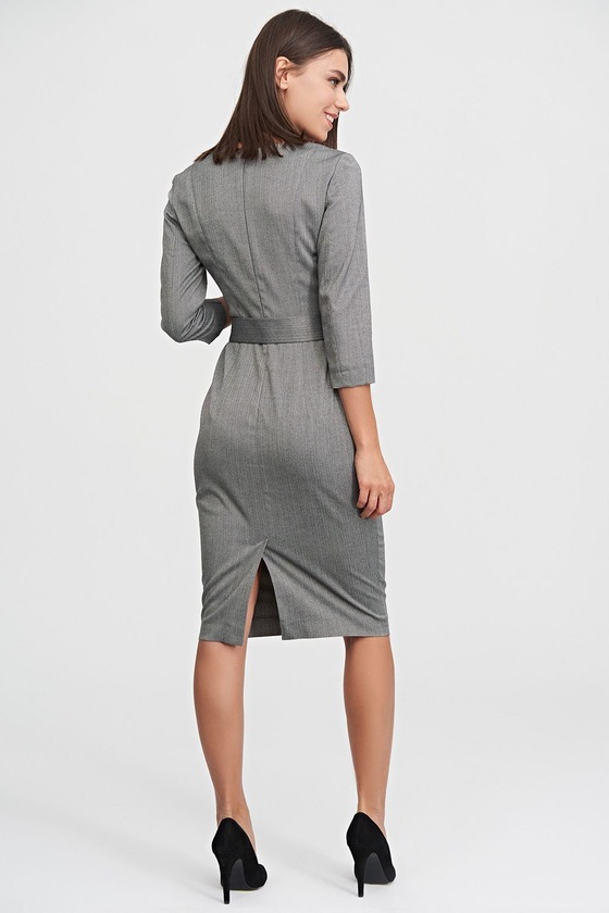Платье-футляр серого цвета 2 - интернет-магазин Natali Bolgar
