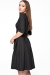 Женственное платье черного цвета в принте 2 - интернет-магазин Natali Bolgar
