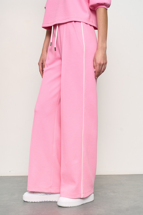 Рожеві штани з трикотажу 6 - интернет-магазин Natali Bolgar