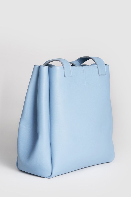 Сумка-шоппер небесно-голубого цвета 1 - интернет-магазин Natali Bolgar