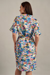 Свободное платье с ярким принтом 1 - интернет-магазин Natali Bolgar