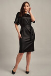 Платье чёрного цвета с поясом 1 - интернет-магазин Natali Bolgar