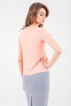 Коралловая блуза с короткими рукавами 1 - интернет-магазин Natali Bolgar