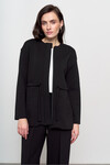 Трикотажна куртка чорного кольору 4 - интернет-магазин Natali Bolgar