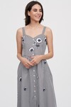 Платье с цветочной вышивкой 1 - интернет-магазин Natali Bolgar