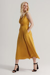 Платье желтого цвета на запах  2 - интернет-магазин Natali Bolgar