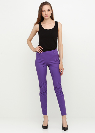 Зауженные брюки фиолетового цвета  – Natali Bolgar