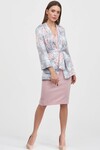 Платье-футляр из атласа розового цвета 3 - интернет-магазин Natali Bolgar