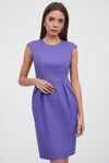 Платье-футляр со складками фиолетового цвета 1 - интернет-магазин Natali Bolgar