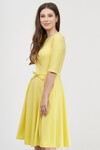 Платье лимонного цвета со съемным поясом 1 - интернет-магазин Natali Bolgar