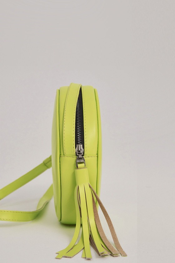 Круглая сумочка лимонного цвета 1 - интернет-магазин Natali Bolgar